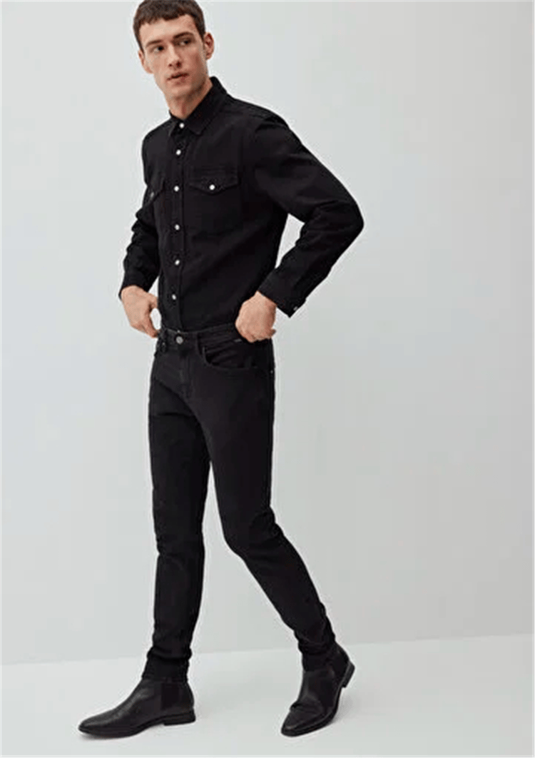 Mavi M0042487866 James Deep Smoke Lux Black Erkek Skinny Denim Pantolon