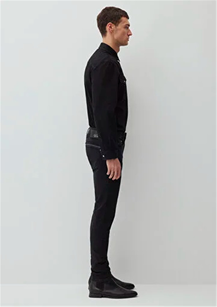 Mavi M0042487866 James Deep Smoke Lux Black Erkek Skinny Denim Pantolon