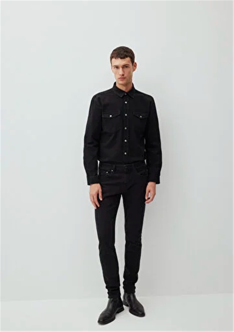 Mavi M0042487866 James Deep Smoke Lux Black Erkek Skinny Denim Pantolon