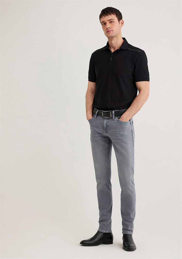 Mavı M0042489350 James Smokey Blue Lux Black Erkek Skınny Denım Pantolon