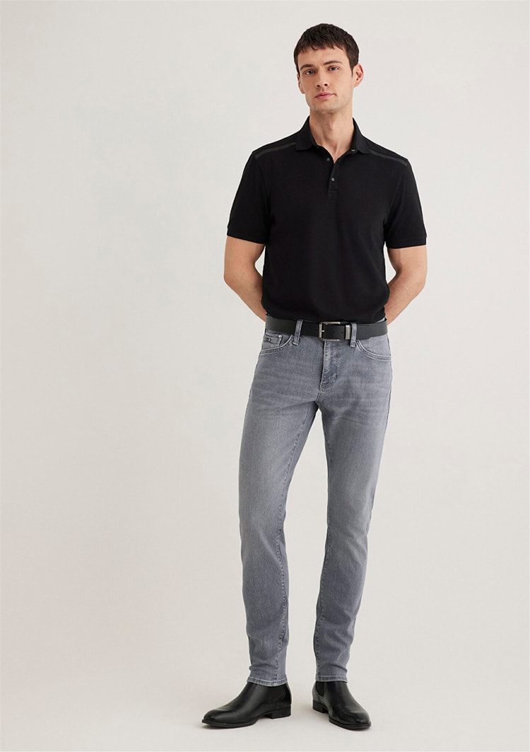 Mavı M0042489350 James Smokey Blue Lux Black Erkek Skınny Denım Pantolon