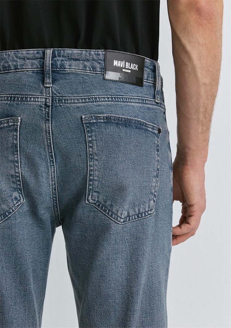 Mavı M0081089341 Mılan Dusty Space Blue Mavı Black Erkek Tapered Denım Pantolon
