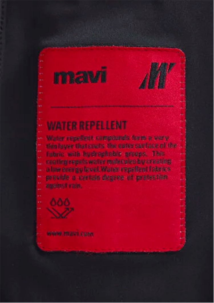 Mavı M0110754-71379 Jet Sıyah Erkek Regular Sısme Mont