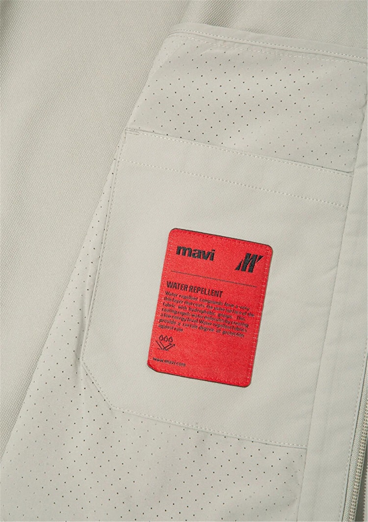 Mavı M0110764-70154 Sıs Grı Erkek Regular Kapusonlu Sısme Mont