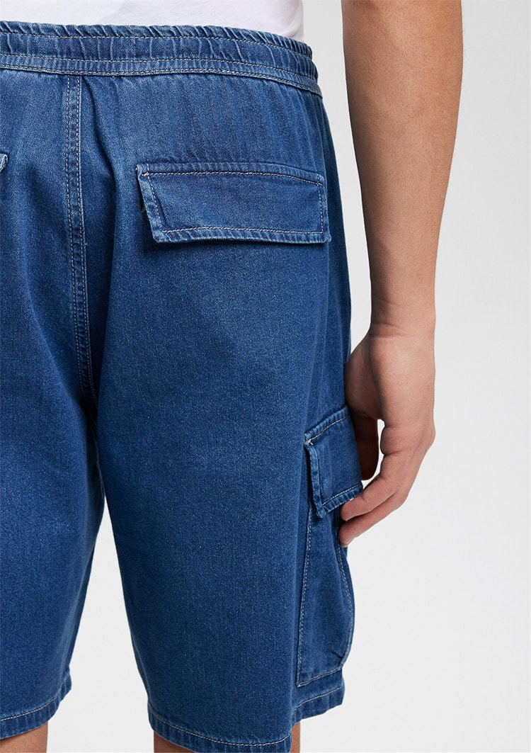 Mavi M0410680-87149 Bremen Agean Blue Street Denim Erkek Loose Denim Şort