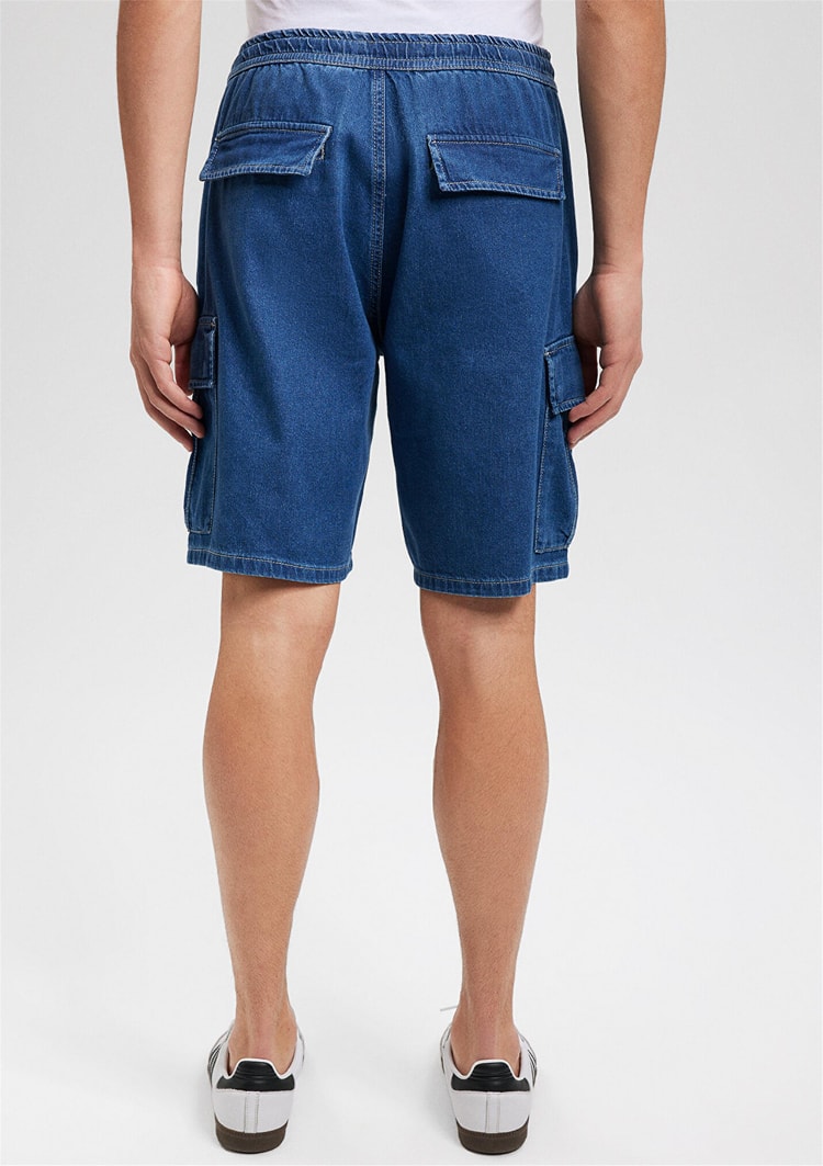 Mavi M0410680-87149 Bremen Agean Blue Street Denim Erkek Loose Denim Şort