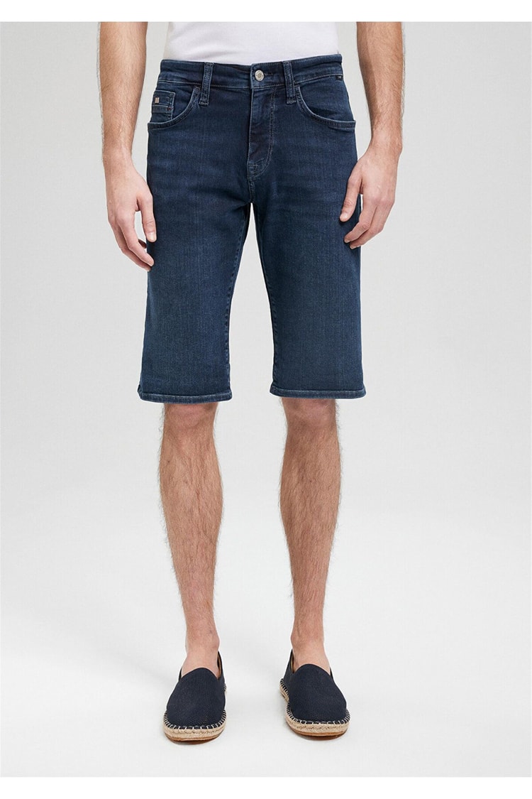 Mavi M0416087141 Nicholas Foggy İndigo Mavi Premıum Erkek Regular Straight Denim Şort