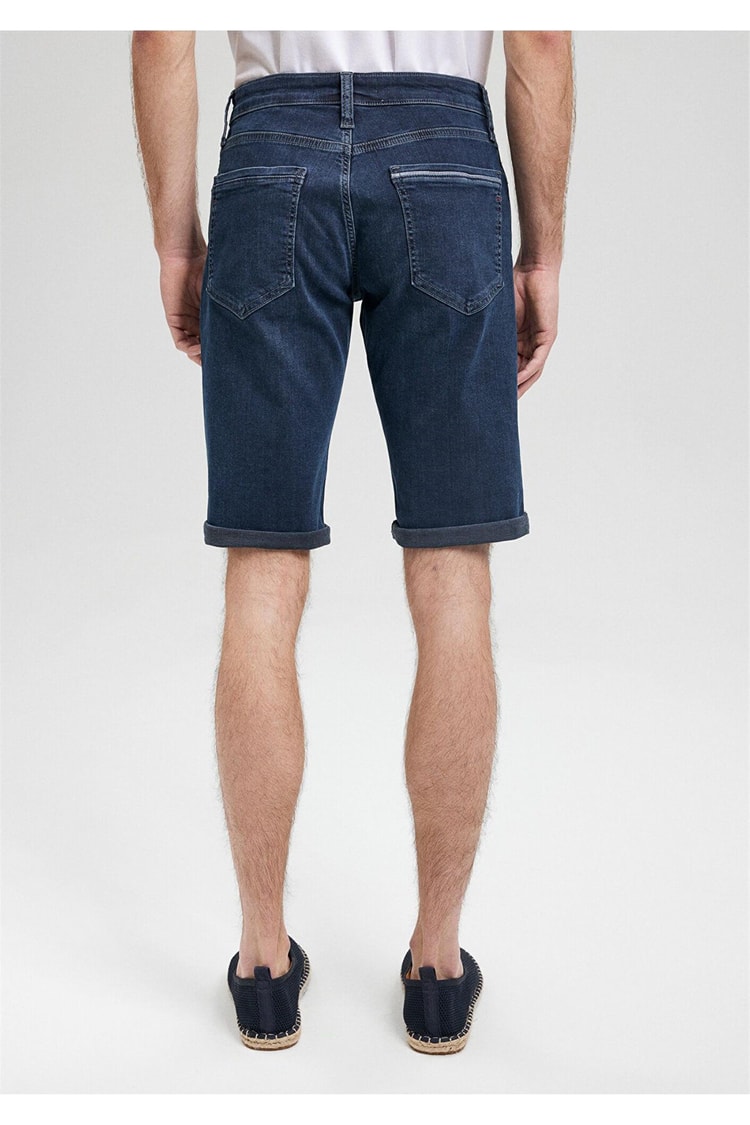 Mavi M0416087141 Nicholas Foggy İndigo Mavi Premıum Erkek Regular Straight Denim Şort