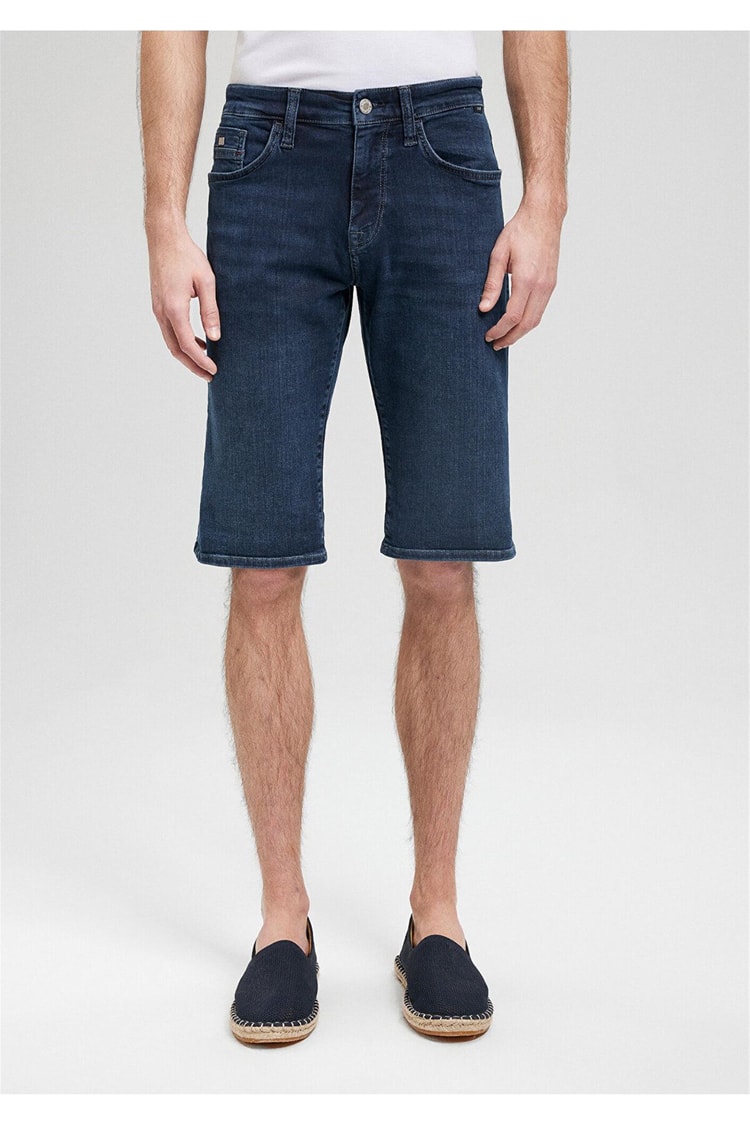 Mavi M0416087141 Nicholas Foggy İndigo Mavi Premıum Erkek Regular Straight Denim Şort