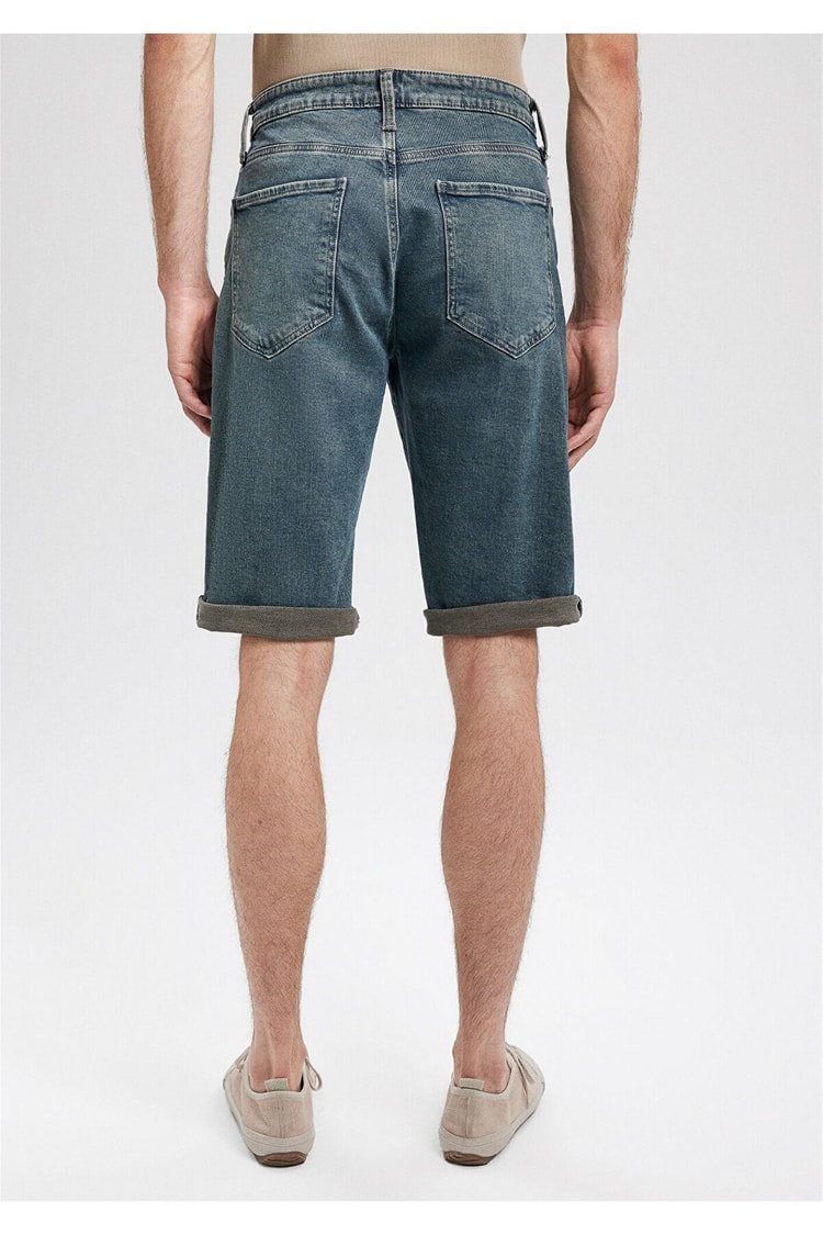 Mavi M0416087152 Nicholas Foggy Shaded Mavi Black Erkek Regular Straight Denim Şort