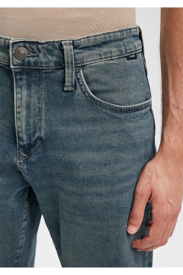 Mavi M0416087152 Nicholas Foggy Shaded Mavi Black Erkek Regular Straight Denim Şort