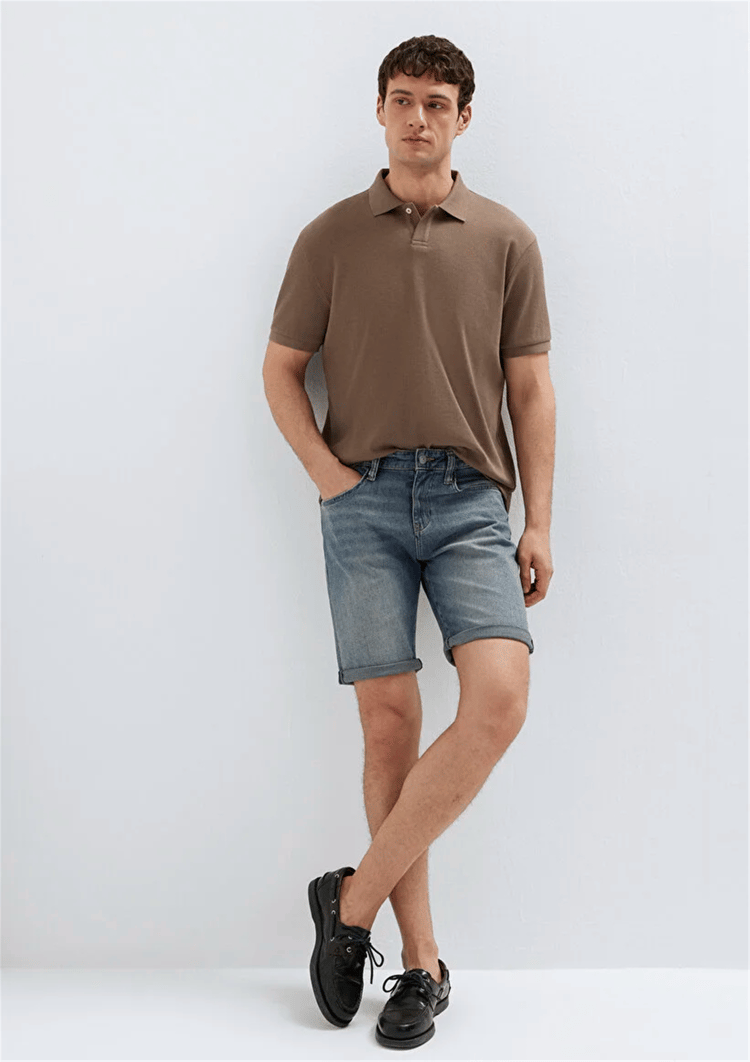 Mavı M04184A3261 Brıan Foggy Indıgo Street Comfort Erkek Slım Denım Sort
