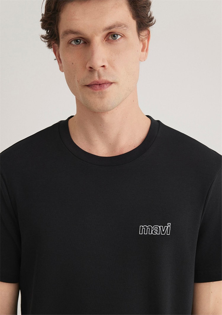 Mavi M0610360-900 Siyah Erkek Slim Basic T-Shirt