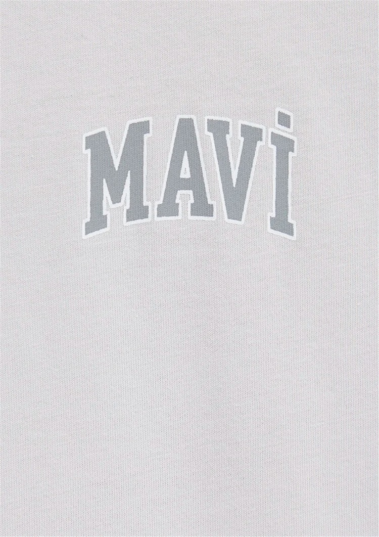 Mavı M0611714-70074 Acık Grı Erkek Regular Mavı Logo Baskılı T-Shırt