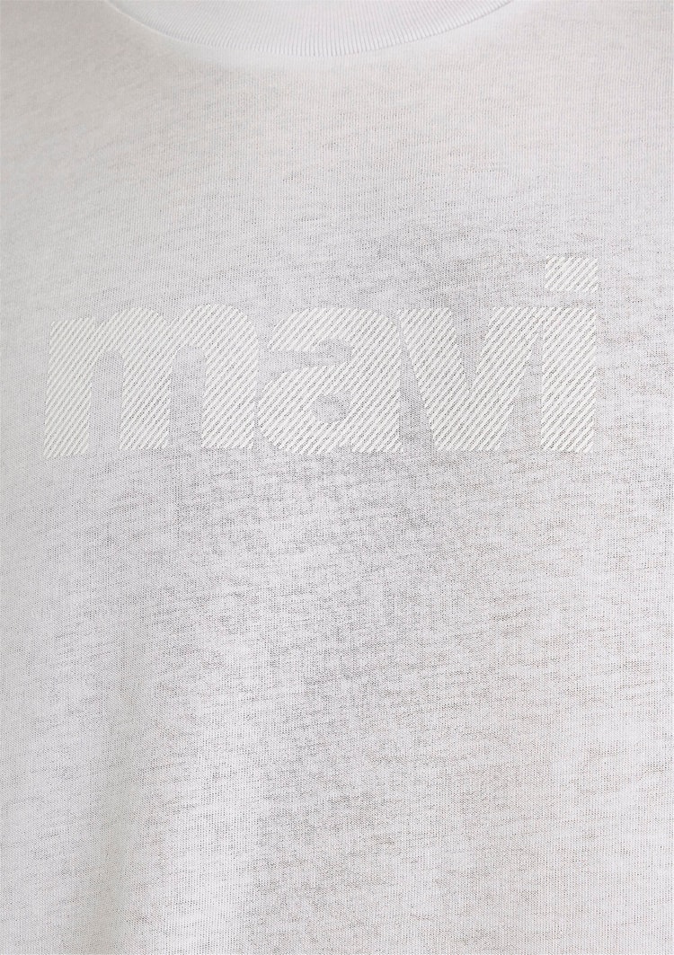 Mavi M0611807-620 Beyaz Erkek Loose Mavi Logo T-Shirt