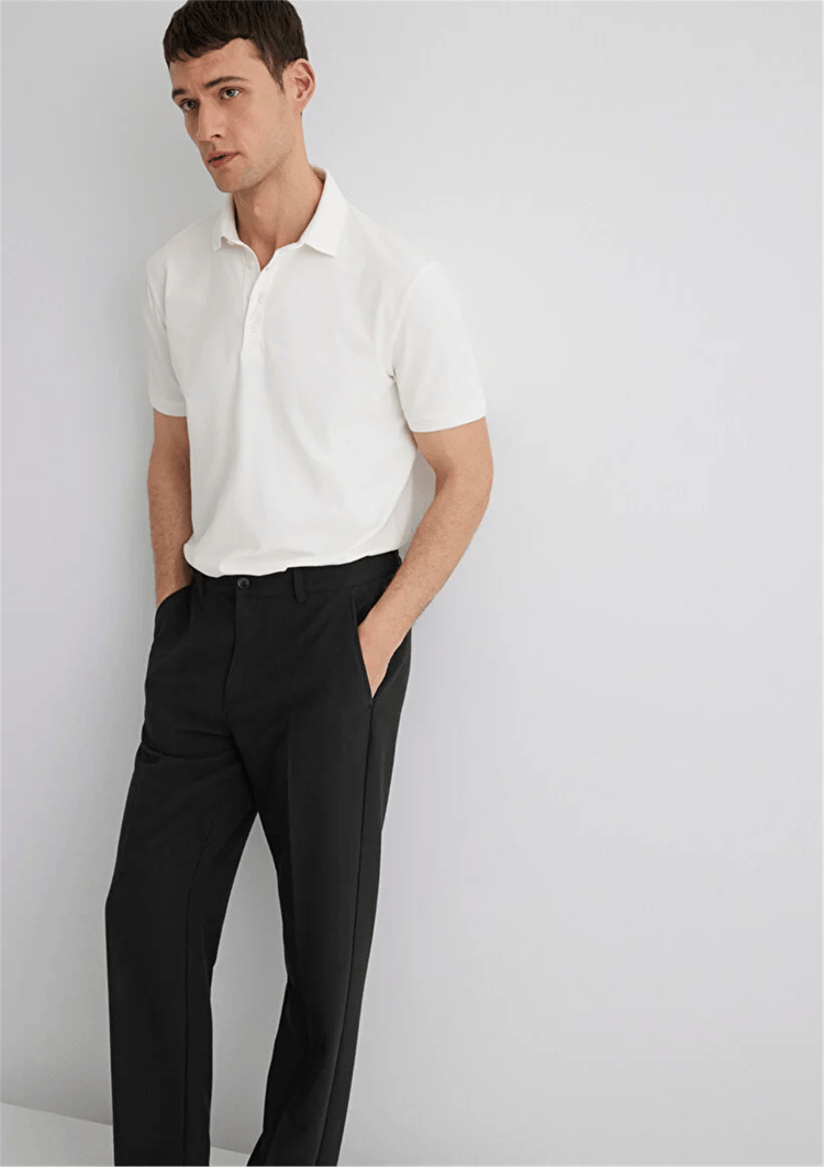 Mavı M0612011-70057 Kırık Beyaz Erkek Regular Polo T-Shırt
