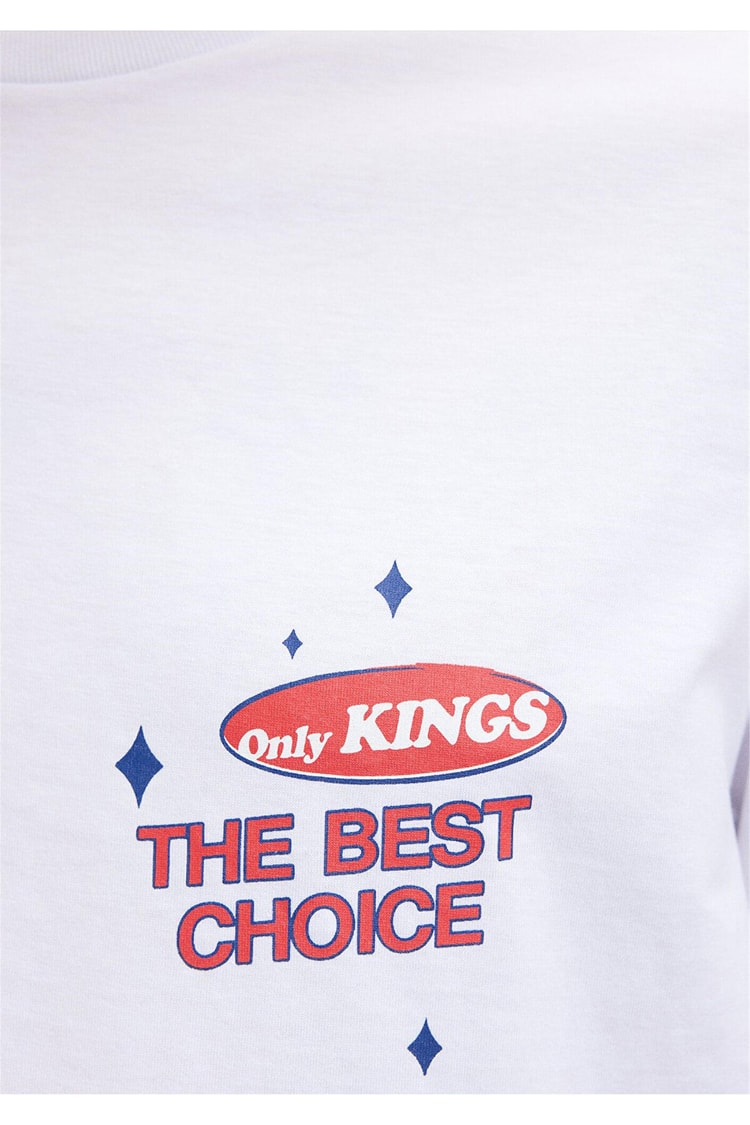 Mavi M0612073-620 Beyaz Erkek Loose The Beşt Choıce T-Shirt
