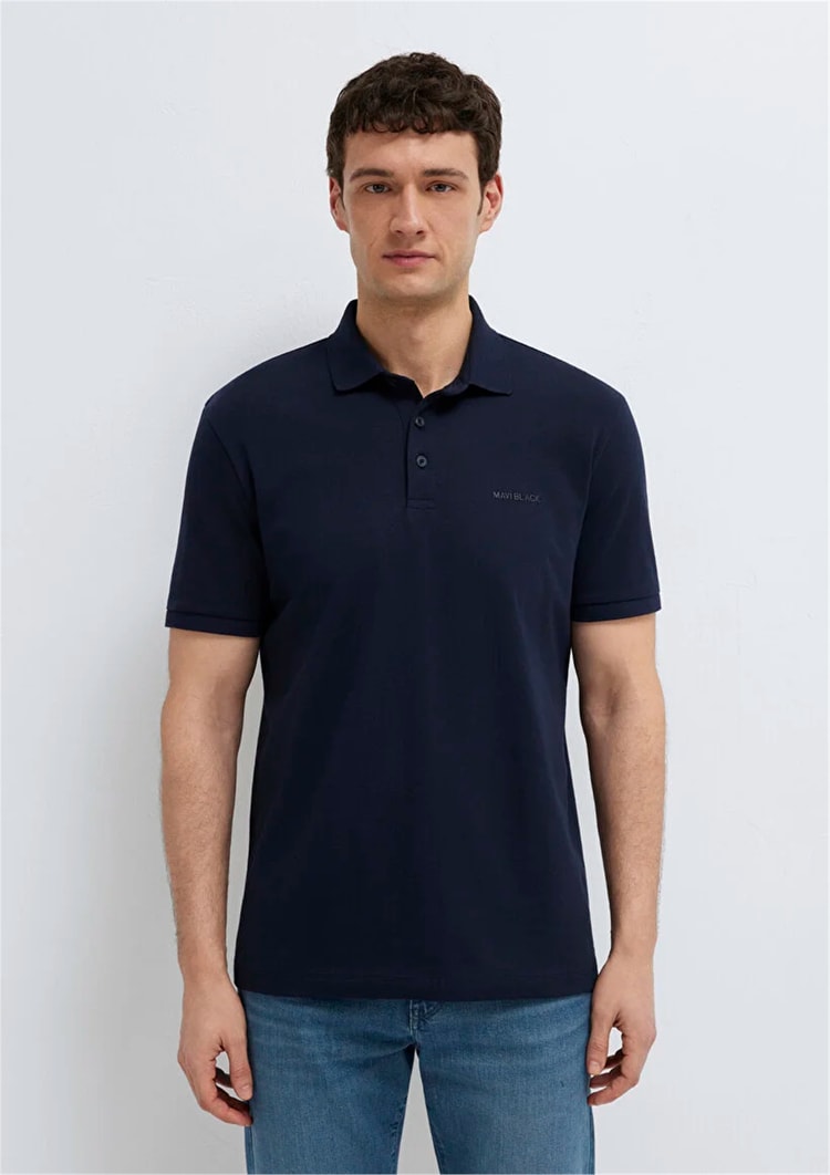 Mavı M0612520-86623 Sky Captaın Erkek Regular Modellı Polo Yaka T-Shırt