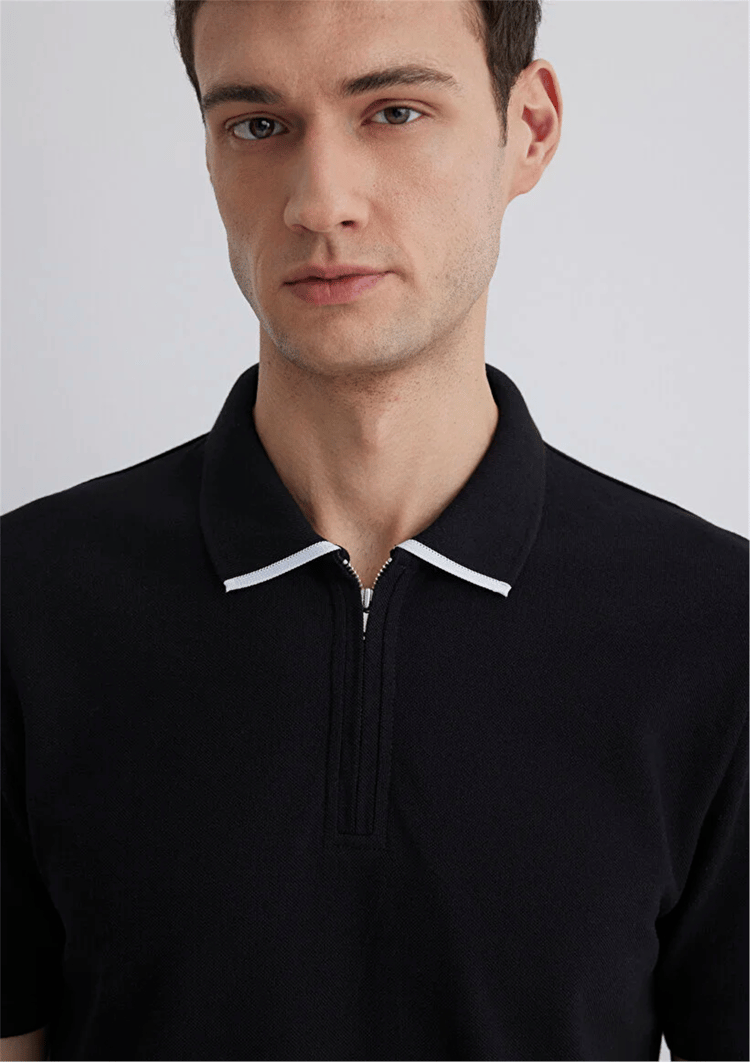 Mavı M0612654-900 Sıyah Erkek Regular Polo T-Shırt