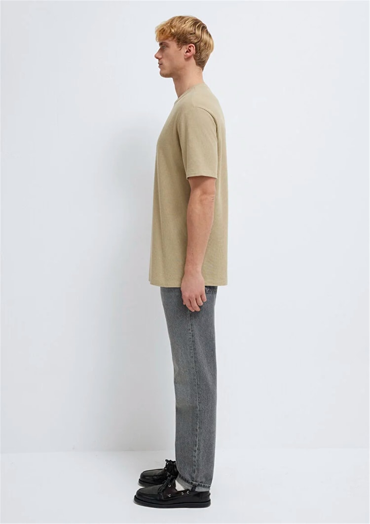 Mavı M0613153-70204 Olıve Gray Erkek Oversıze Baskılı T-Shırt