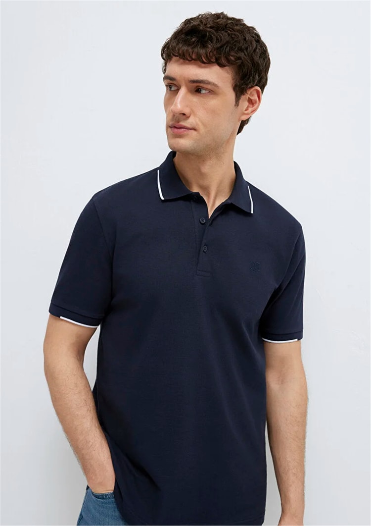 Mavı M0613272-70490 Gece Lacıvert Erkek Regular Polo T-Shırt