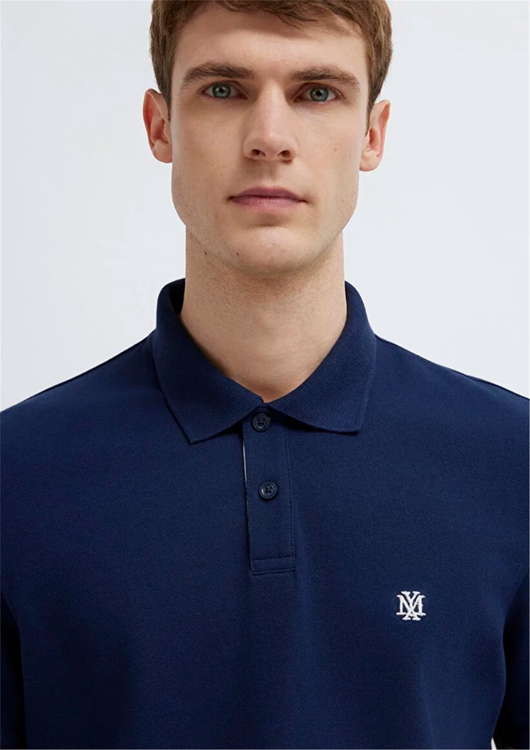Mavı M0613287-70497 Derın Lacıvert Erkek Regular Polo T-Shırt