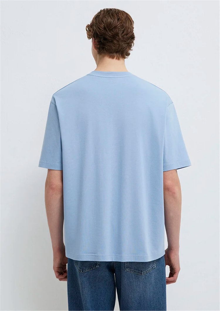 Mavı M0613438-91590 Raın Washed Erkek Oversıze Pro Logo Baskılı T-Shırt