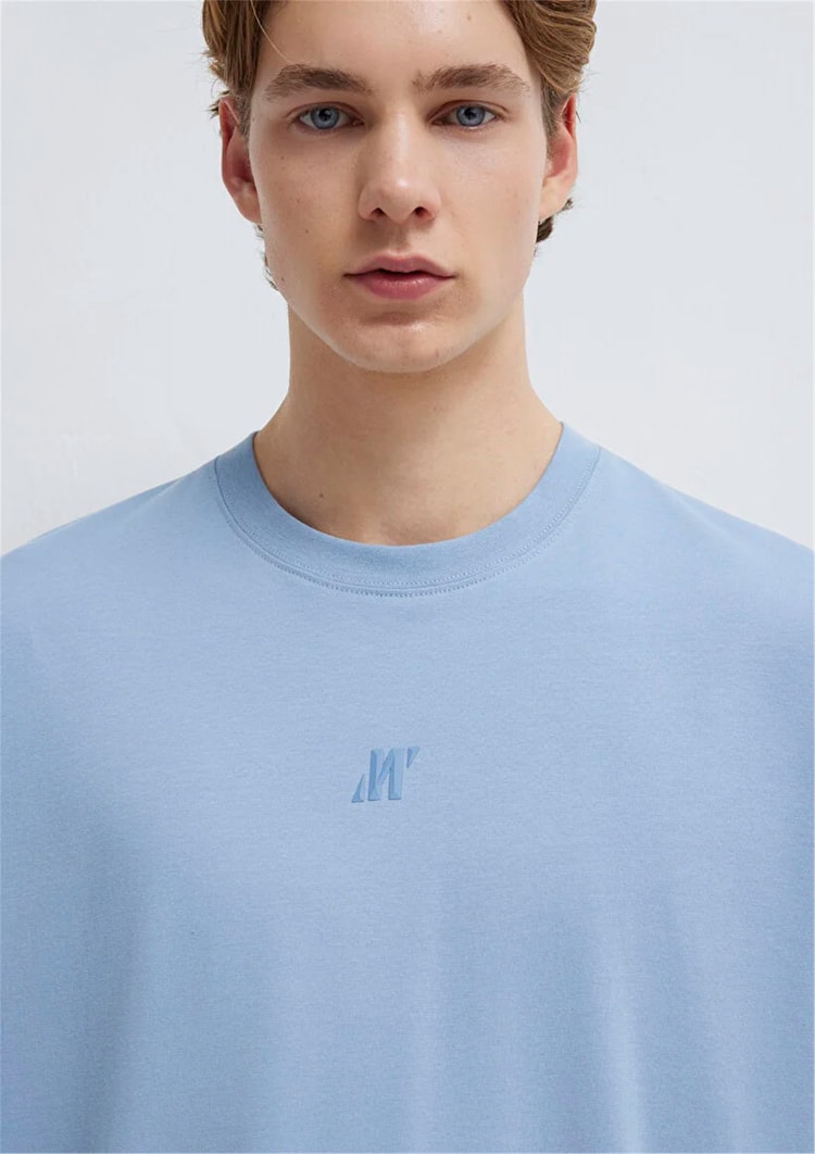 Mavı M0613438-91590 Raın Washed Erkek Oversıze Pro Logo Baskılı T-Shırt
