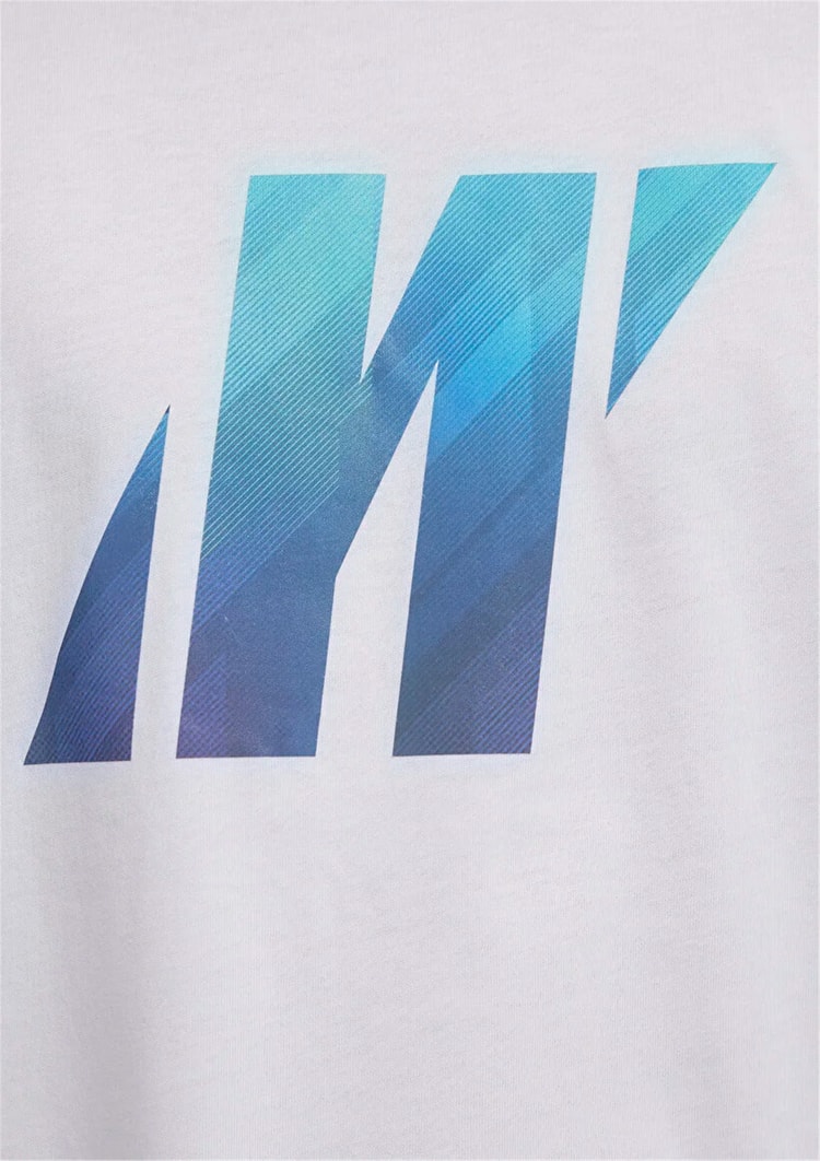 Mavı M0613448-620 Beyaz Erkek Oversıze Pro Logo Baskılı T-Shırt