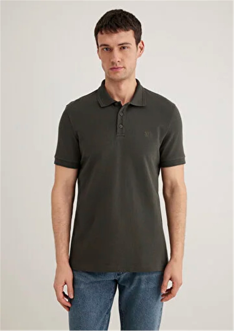Mavı M064946-71587 Komur Erkek Slım Basıc Polo T-Shırt