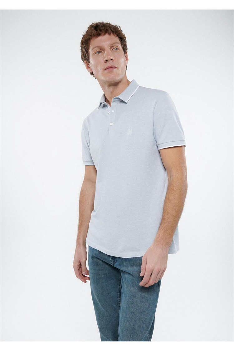Mavi M065900-34019 Soluk Gri Erkek Slim Polo T-Shirt