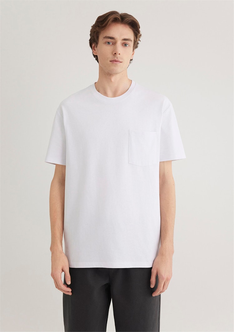 Mavi M066248-620 Beyaz Erkek T-Shirt