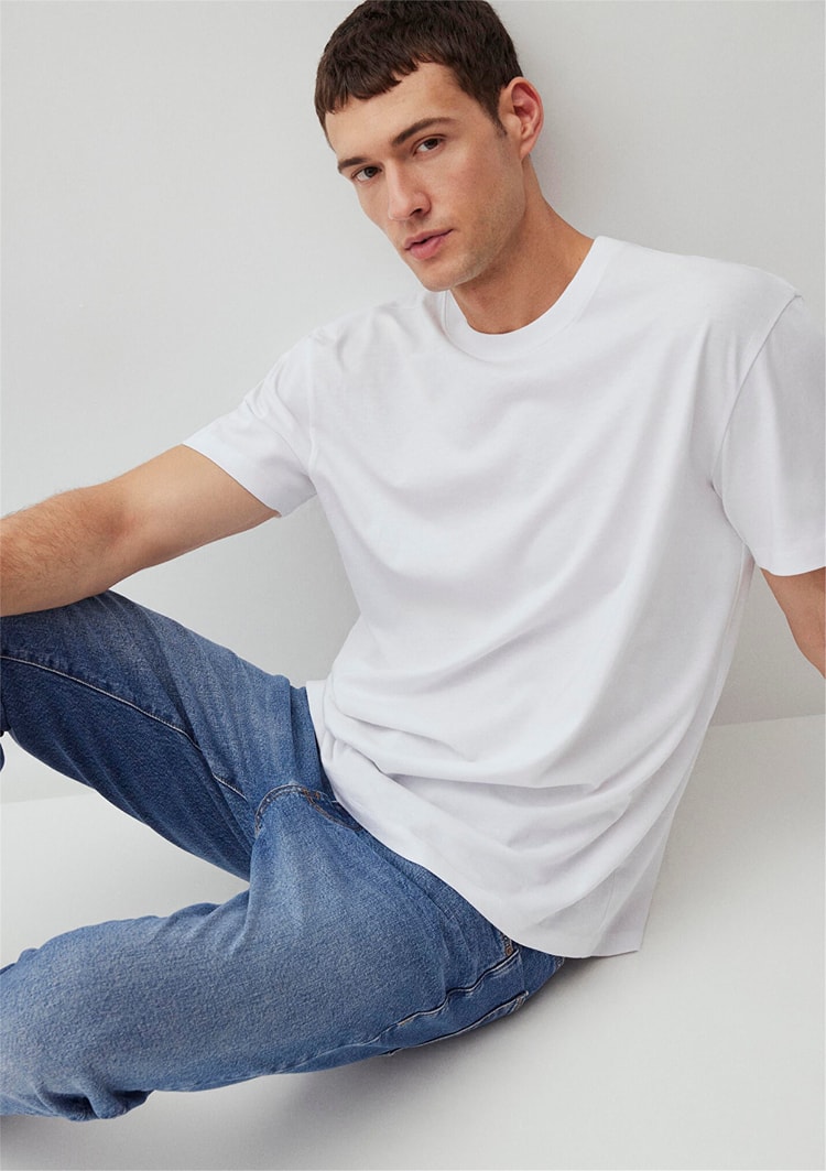 Mavi M066249-620 Beyaz Erkek T-Shirt