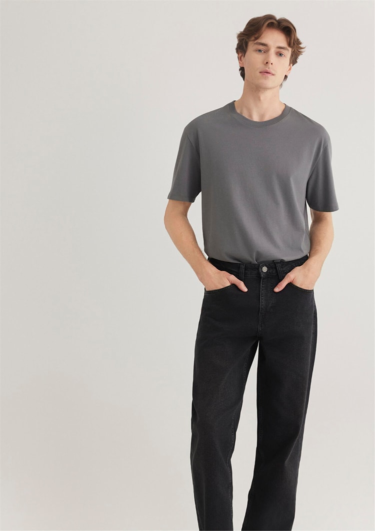 Mavi M066249-86569 Lava Smoke Comfort Erkek Loose Kısa Kol T-Shirt