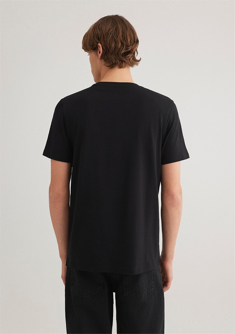 Mavi M066875-900 Siyah Erkek Superman Baskılı T-Shirt