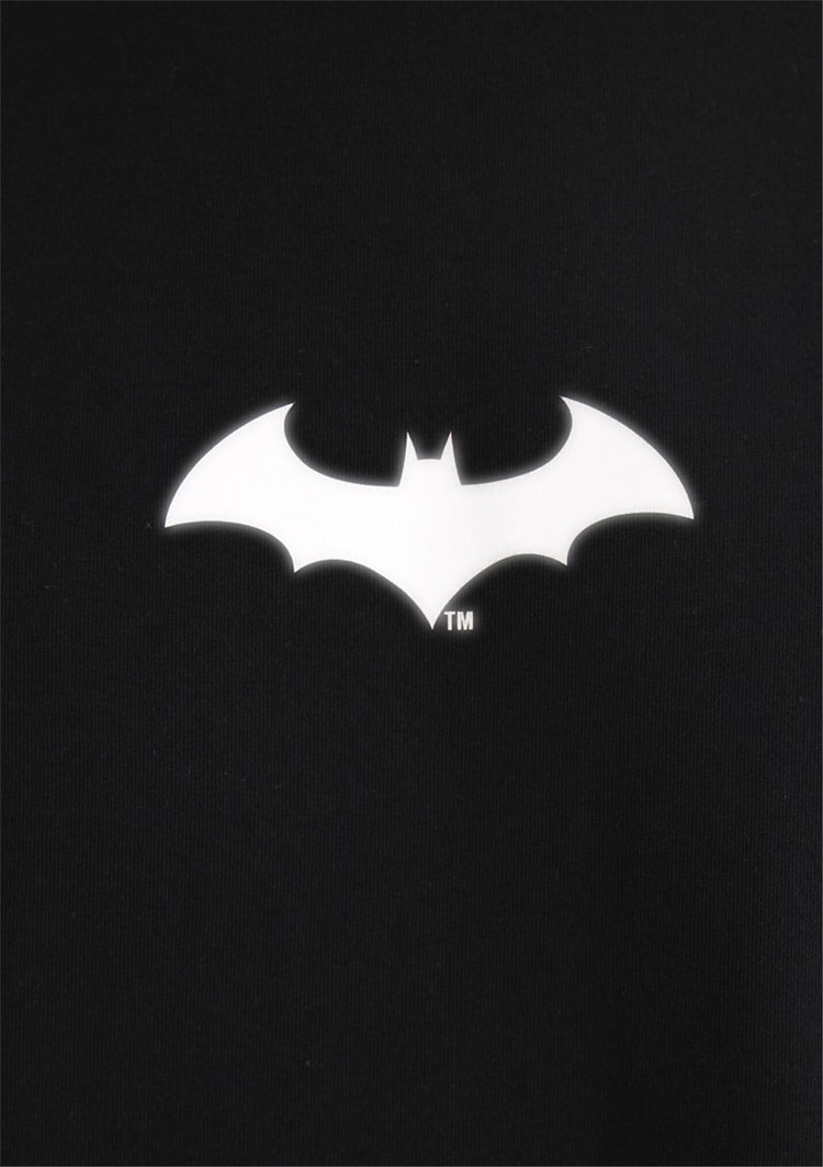 Mavi M066878-900 Siyah Erkek Batman Reflektor Baskılı T-Shirt