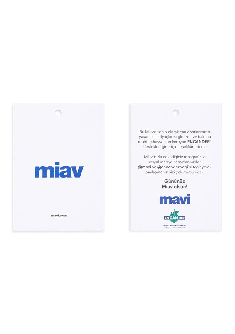 Mavi M067153-620 Beyaz Erkek Regular Mıav Baskılı T-Shirt