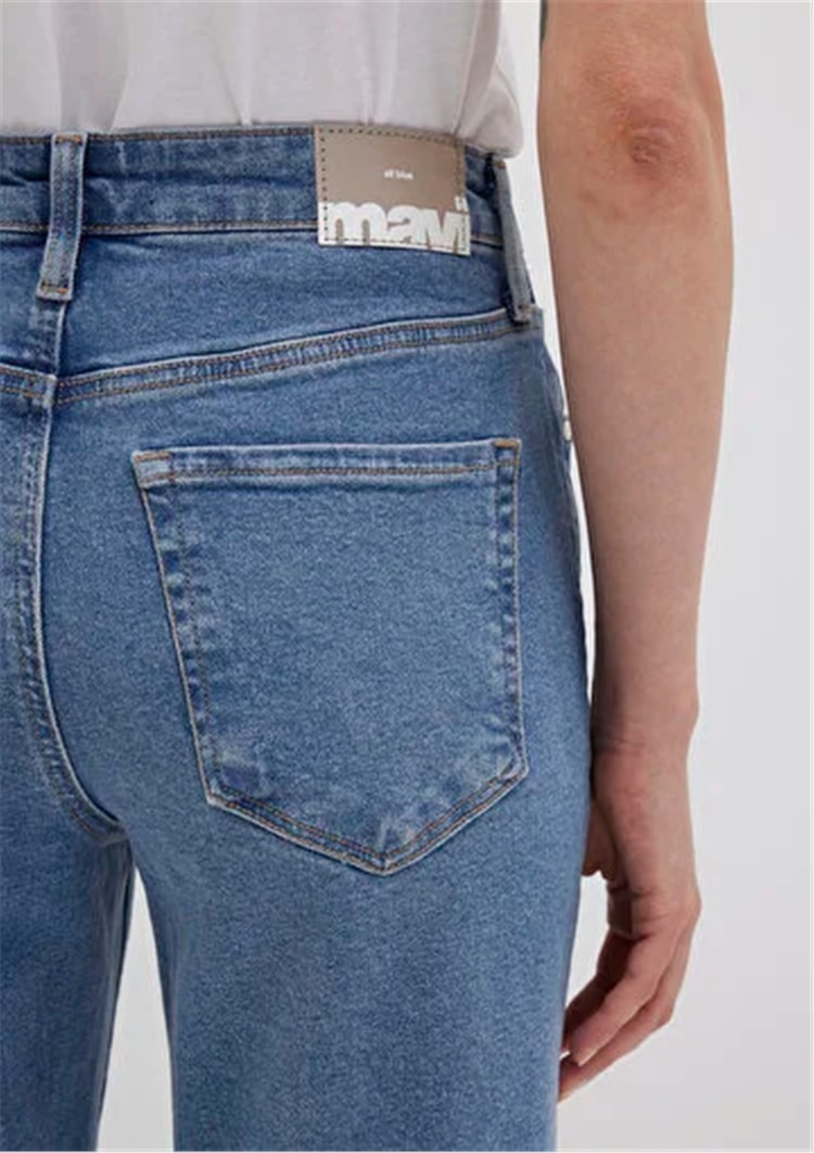Mavı M100277-90993 Cındy Mıd Indıgo Denım Kadın Mom Jeans Denım Pantolon