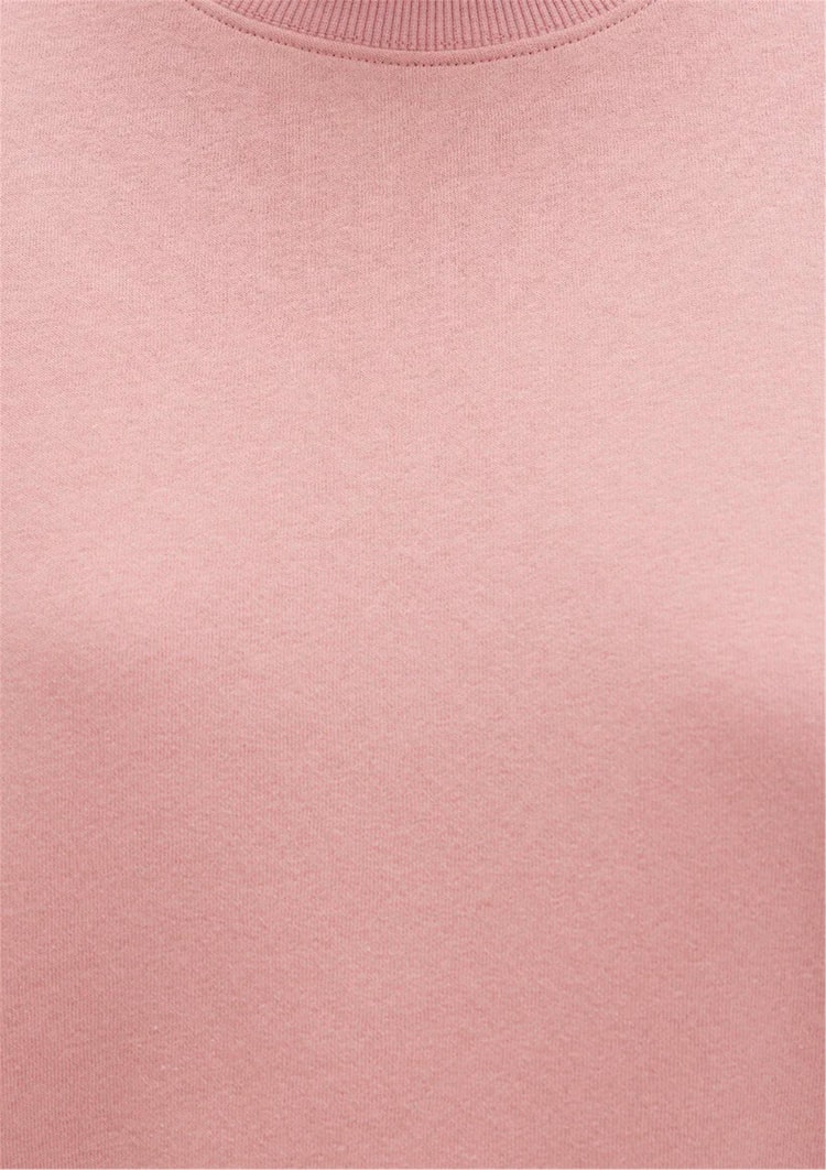 Mavı M1610198-91003 Rose Elegance Kadın Bısıklet Yaka Oversıze Basıc Sweatshırt