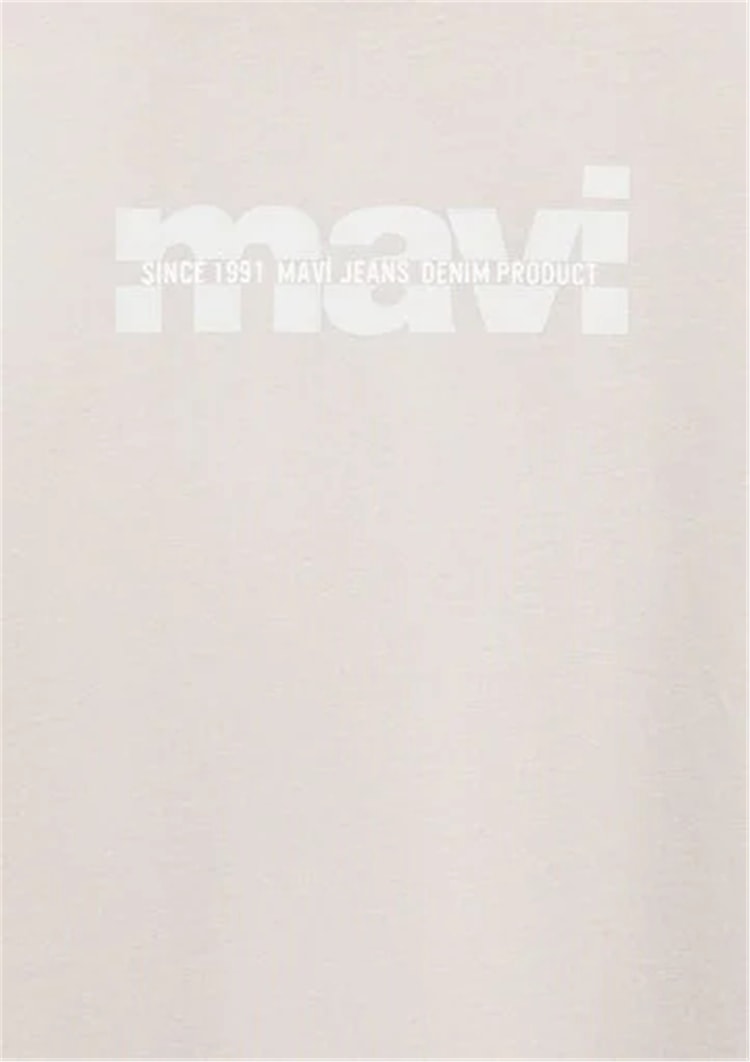 Mavı M6610444-90782 Quıet Gray Erkek Cocuk Oversıze Mavı Baskılı Logo T-Shırt