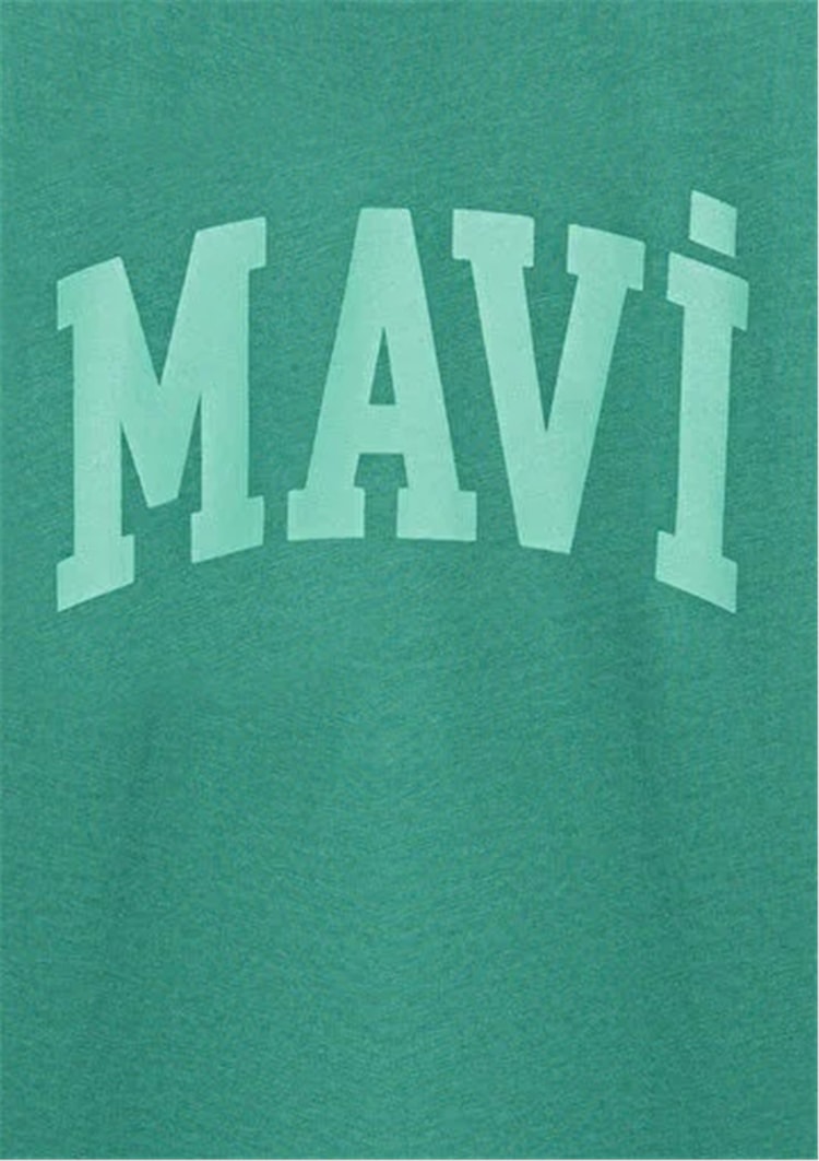 Mavı M6610484-71697 Koknar Yesıl Erkek Cocuk Oversıze Mavı Baskılı T-Shırt