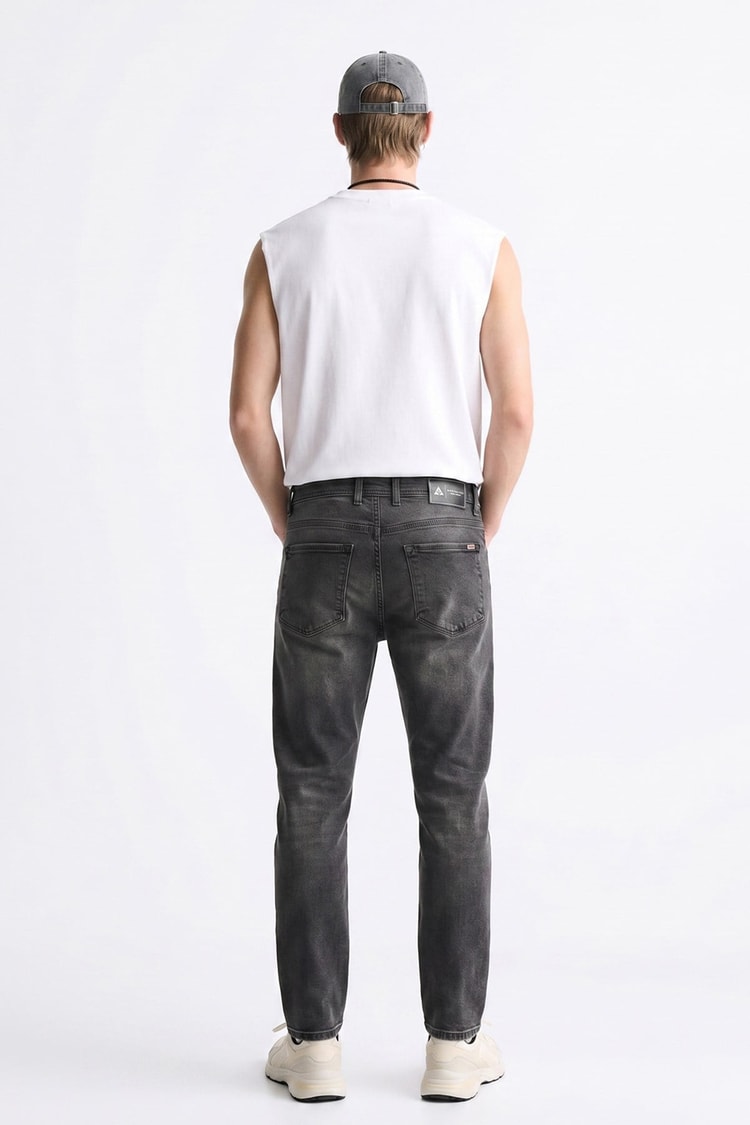 Mentality 6443 Erkek Proton Slim Fit Kot Pantolon Gri