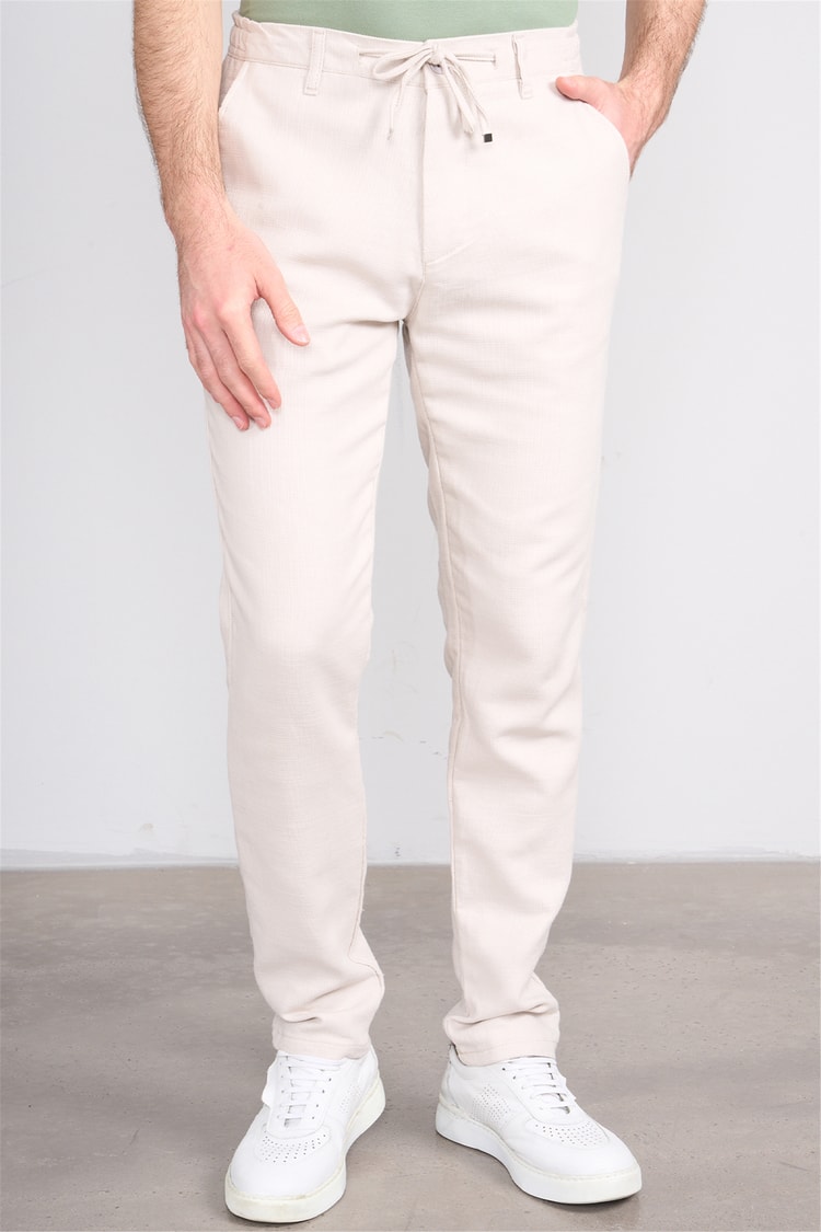 Mentality 6602 Erkek Jogger Pantolon Açık Bej