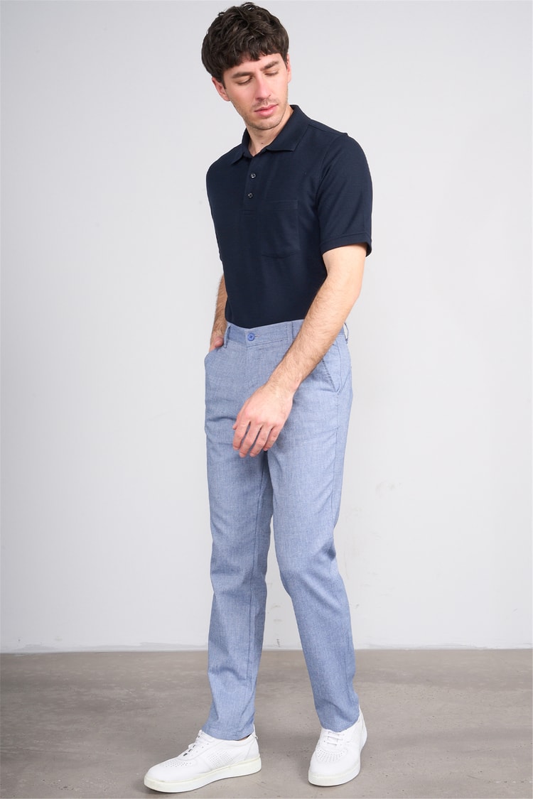Mentality 6610 Erkek Yan Cep Pantolon Mavi