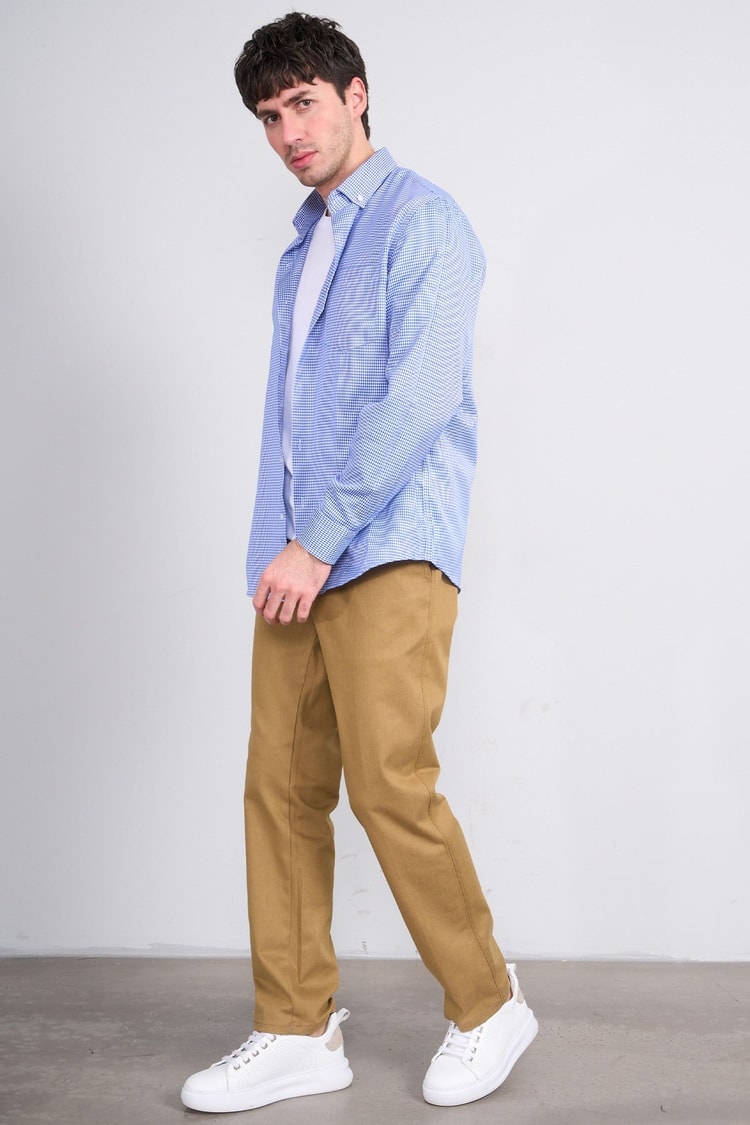 Mentality 6738 Erkek Regular Yan Cep Pantolon Camel