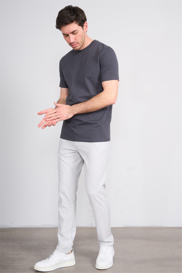 Mentality 6785 Erkek Jogger Pantolon Açık Gri