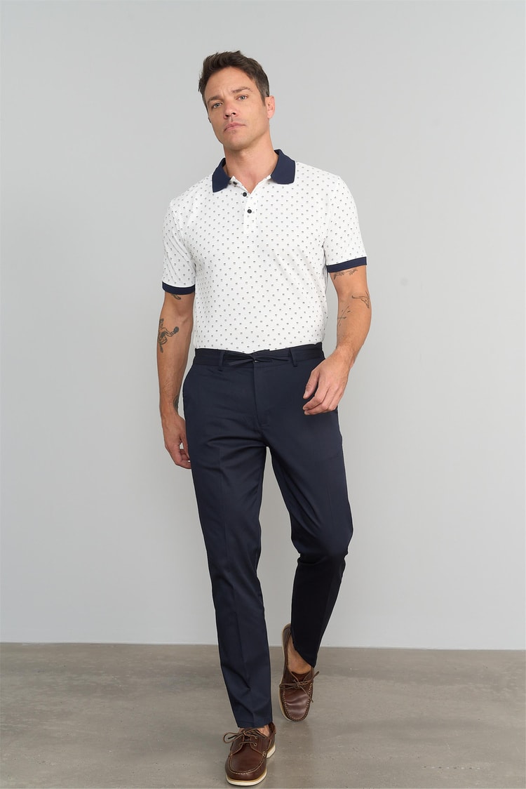Mentality 8110 Erkek Oregon Gabardin Pantolon Koyu Lacivert