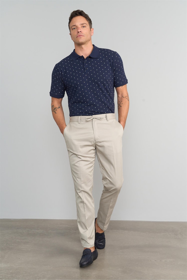 Mentality 8110 Erkek Oregon Gabardin Pantolon Bej