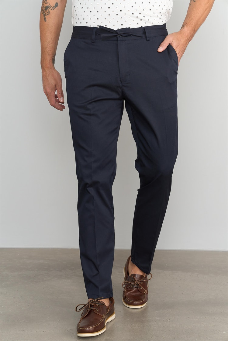 Mentality 8110 Erkek Oregon Gabardin Pantolon Koyu Lacivert