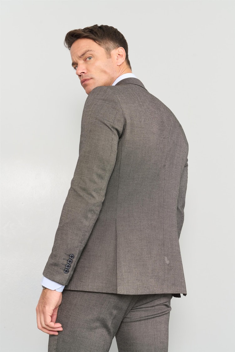 Mentality 9094 Erkek Yünter 6 Drop Slimfit Takım Elbise Kahve
